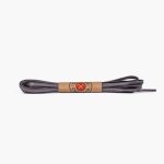 Flat Waxed Cotton Laces | Grey