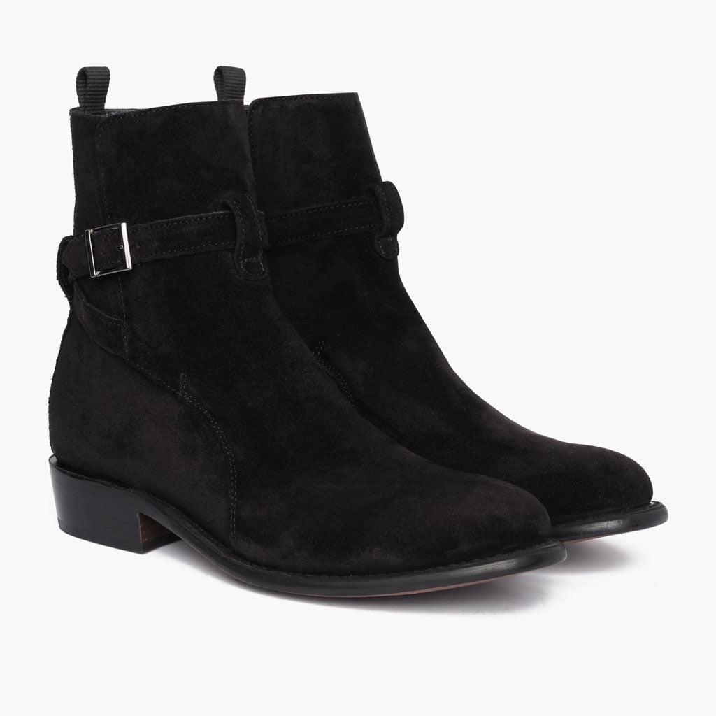 BlackSuedeJodhpur_3.4Profile_Grey Rogue | Black Suede - Image 1