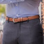 Men's Refined Leather Belt | Chestnut - Image 3